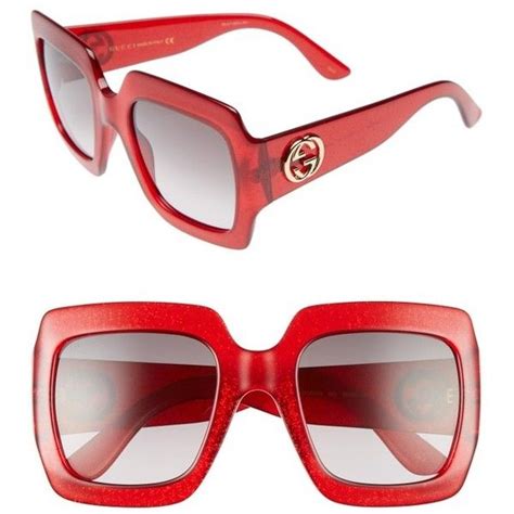 gucci red square sunglasses|authentic Gucci sunglasses brand new.